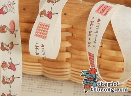 Dây ruybang cotton i love ballet