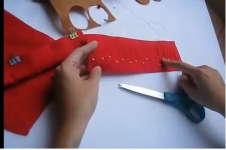video làm hoa cài áo bằng vải nỉ