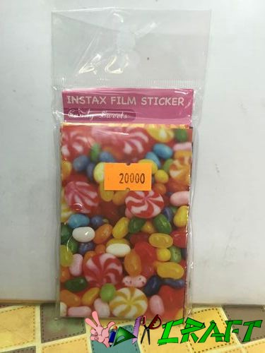 Sticker instax film kẹo ngọt
