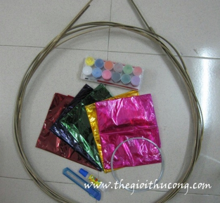 Giới thiệu các nguyên phụ liệu làm lồng đèn