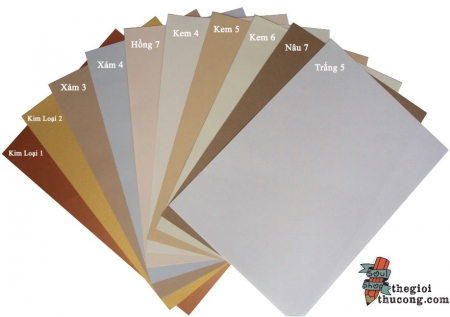 Giấy màu nhũ 180gram