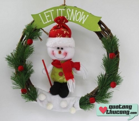 Vòng treo giáng sinh “let it snow”