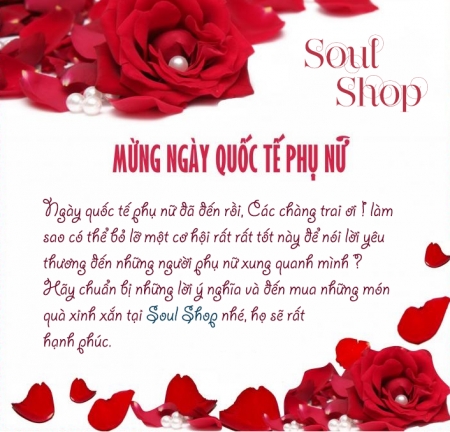 Mừng ngày 8-3...đến soul shop sắm quà