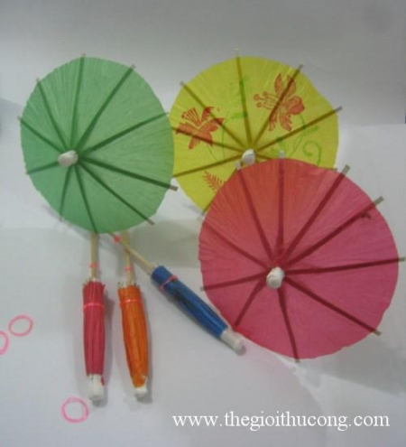 Dù giấy ( dù giấy cắm kem)