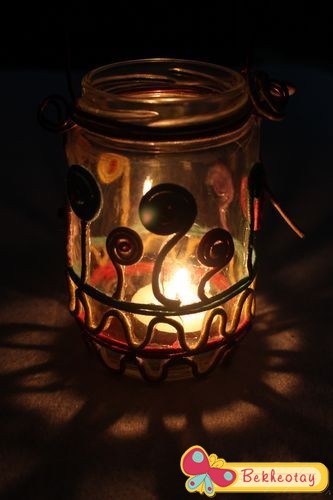 Lồng đèn thủy tinh treo