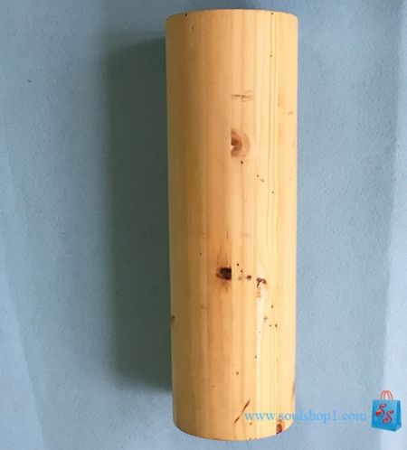 Chậu gỗ trụ tròn cao 40 cm