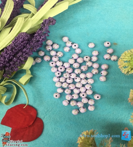 Cườm gắn hạt lấp lánh