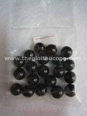 Hạt cườm tròn to màu đen