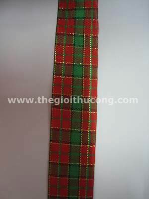 Dây ruybăng caro giáng sinh