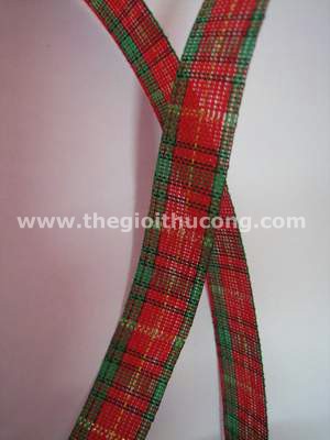 Dây ruybăng caro giáng sinh