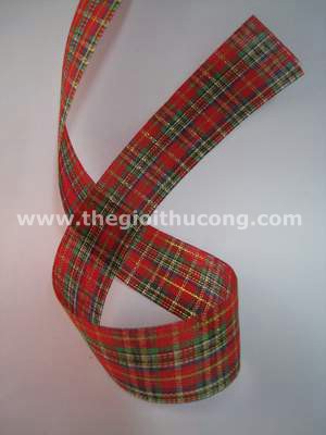 Dây ruybăng caro giáng sinh