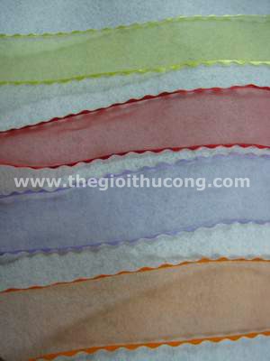 Ruybăng voan trơn các màu