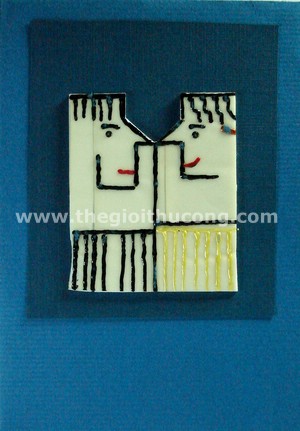 Thiệp 2 người đối mặt