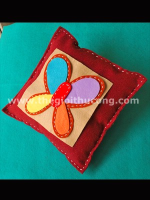 Gối nỉ bướm 