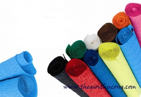 Giấy nhún Hàn Quốc làm hoa (giấy nhăn)