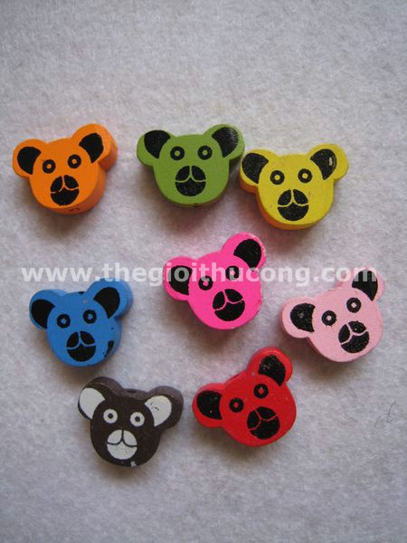 Nút gỗ hình gấu