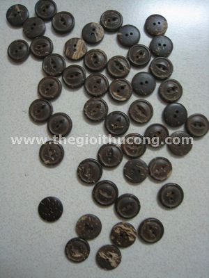 Nút gỗ tròn một màu