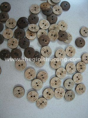 Nút gỗ tròn hai màu
