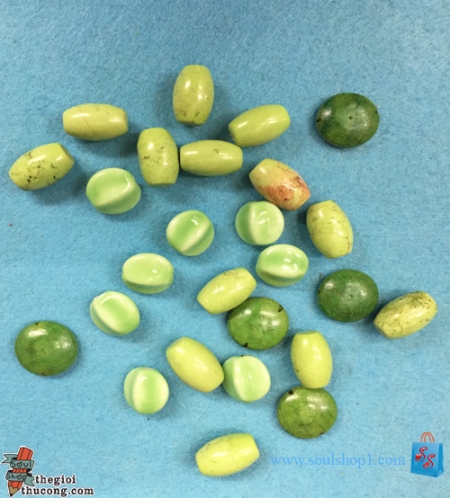 Hạt gốm sứ xanh