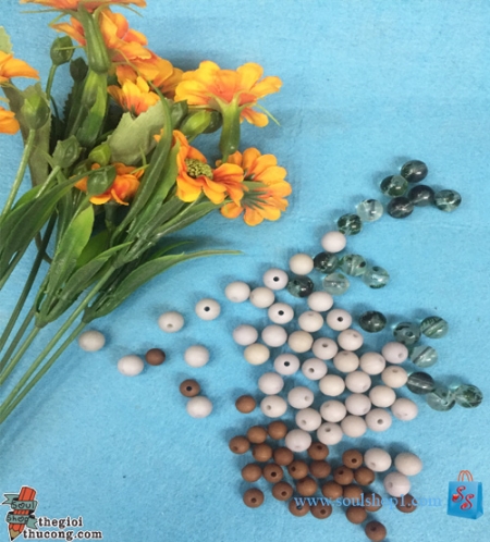 Hạt bẹt - Cườm nhựa tròn
