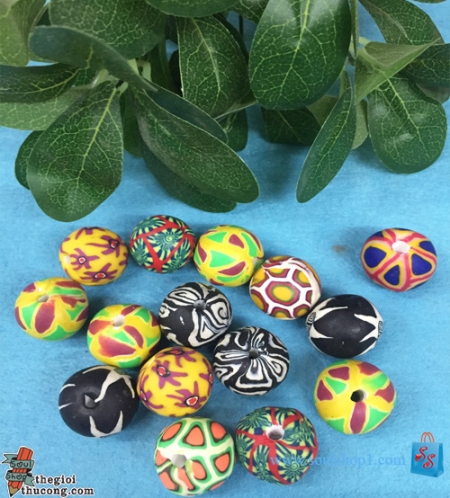 Hạt đất sét hoa văn 