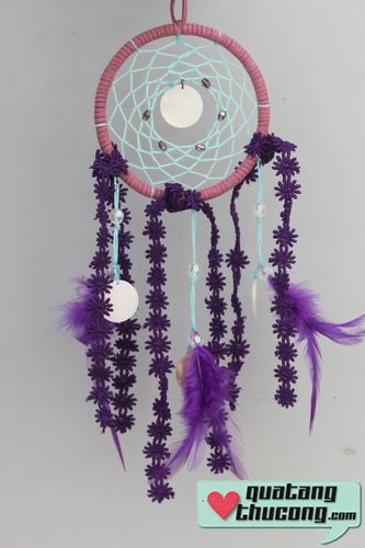 Dreamcatcher mẫu 28- hoa cúc tím