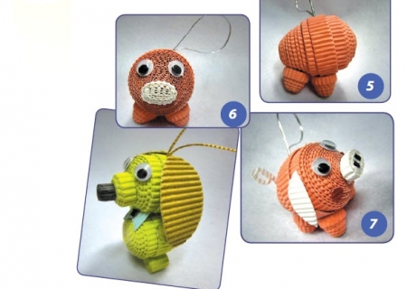 Heo cuộn giấy xinh xắn