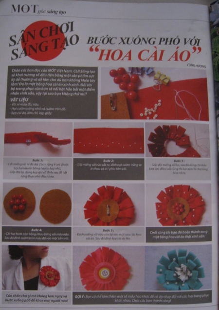 Bước xuống phố với hoa cài áo 