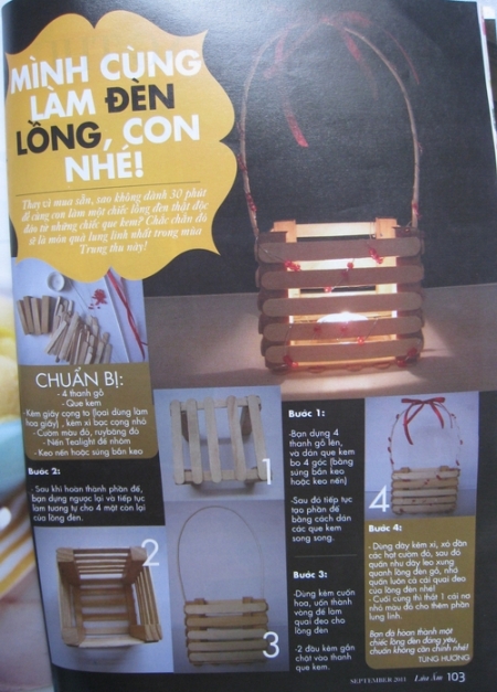 Lung linh lồng đèn que kem