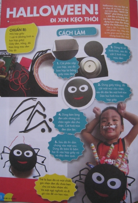 Halloween , đi xin kẹo thôi ( cách làm túi đựng kẹo)