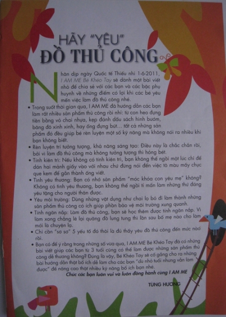 Hãy "yêu" đồ thủ công