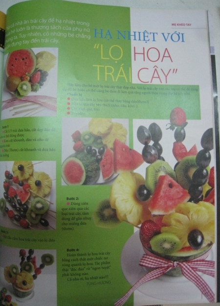 Hạ nhiệt với lọ hoa trái cây