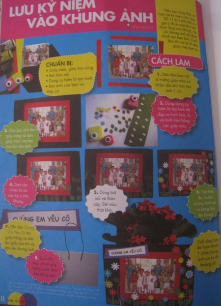 Lưu kỷ niệm vào khung ảnh