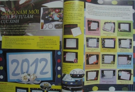 Chào năm mới với lịch tự làm cực xinh