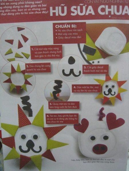 Con thú ngộ nghĩnh từ hũ yaourt