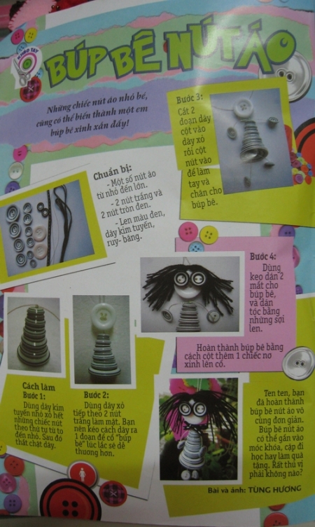 Bút bê từ nút áo