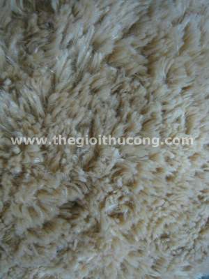 Vải lông xù màu nâu may gấu bông