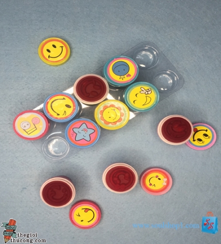 Bộ dấu mực: biểu tượng vui, mặt cười 
