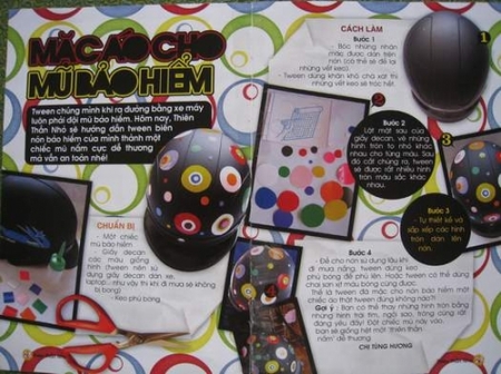  Mặc áo cho mũ bảo hiểm