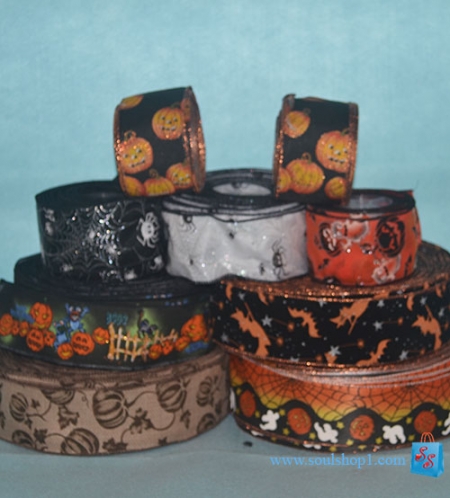 Dây ruy băng vải Halloween