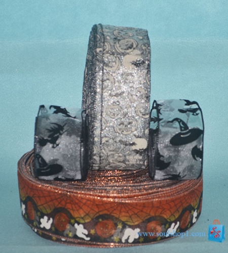 Dây ruybang voan Halloween