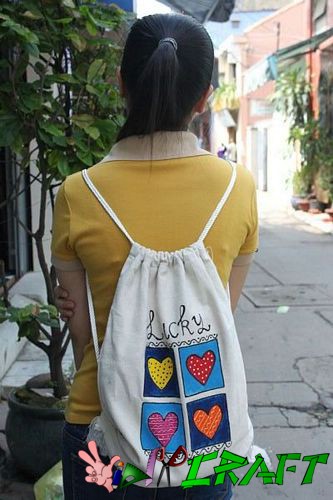 LÀM VÀ VẼ  MỘT CHIẾC BALO