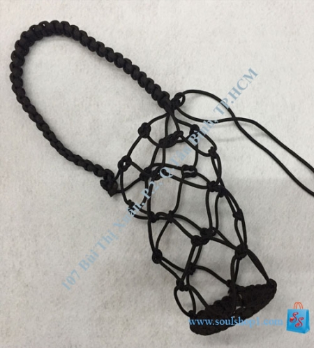 Giỏ đựng bình nước đan bằng dây Paracord