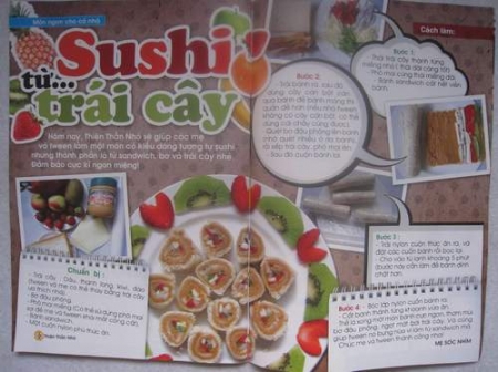 Sushi từ trái cây