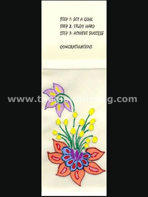 Thiệp chúc mừng bông hoa dài