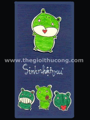 Thiệp chú ếch nổi trội