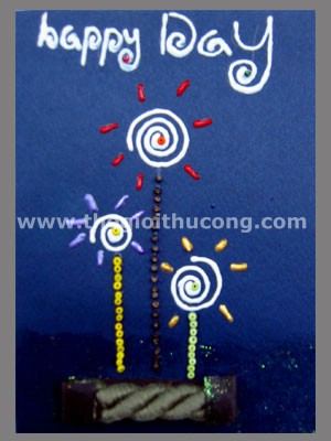 Thiệp tình bạn cây hoa