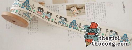 Dây ruybang cotton ngôi nhà xanh