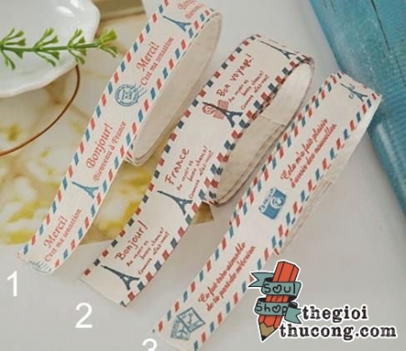 Dây ruybang cotton tháp Eiffel 