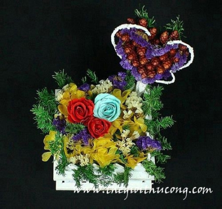 Hàng rào hoa trái tim